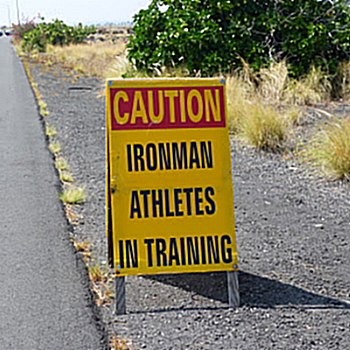 Ironman Hawaii - Roadsign - Athletes in Training